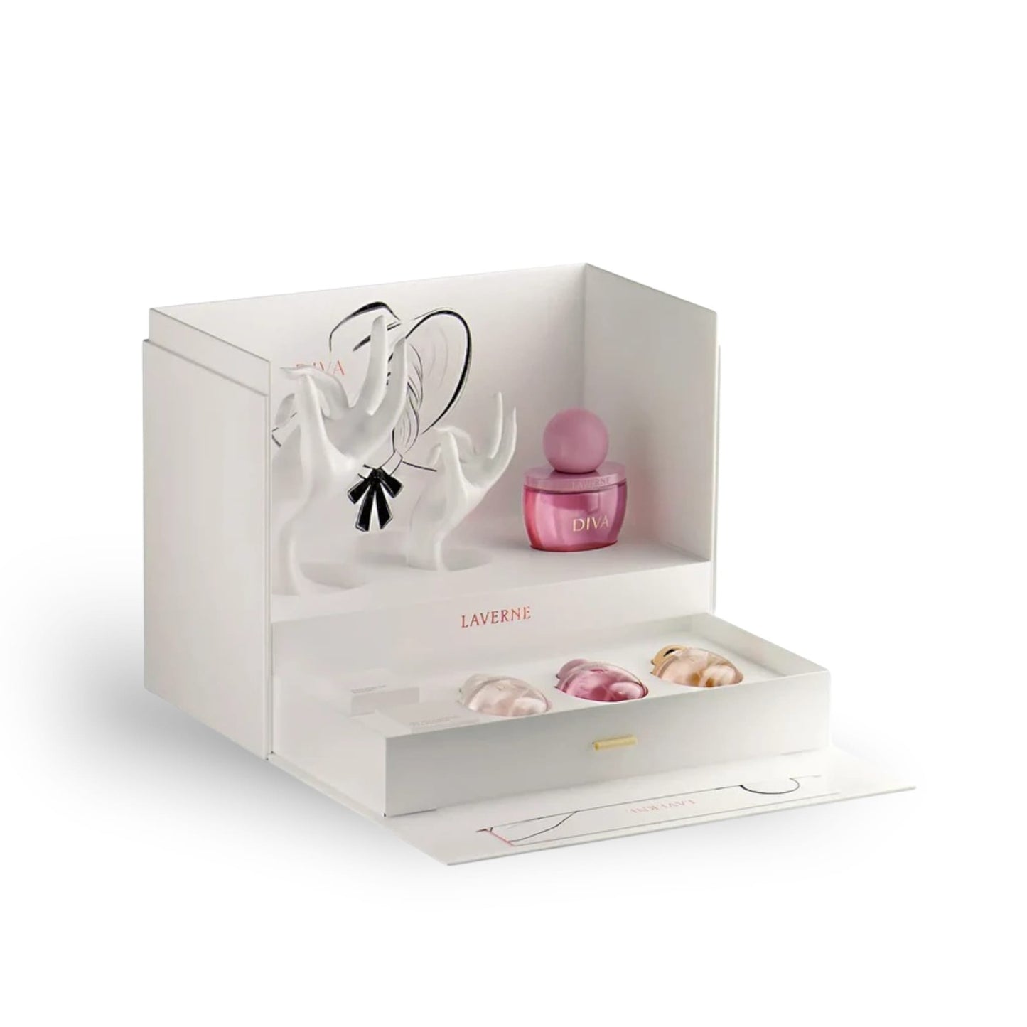 Diva Perfume Gift Set by Laverne front view product presentation