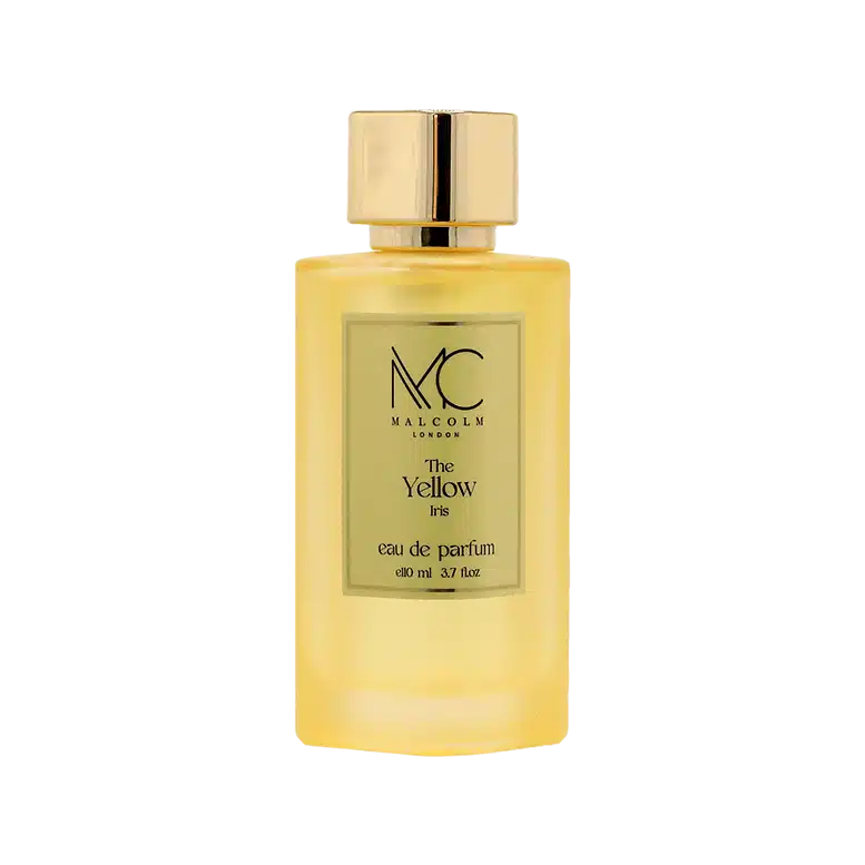Malcolm The Yellow Iris 110ml Eau de Parfum by Malcolm London fragrance packaging front view