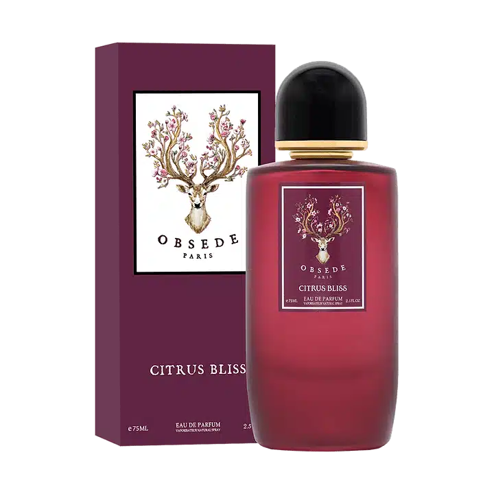 Obsede Citrus Bliss 75ml Eau de Parfum by Obsede Paris bottle and box