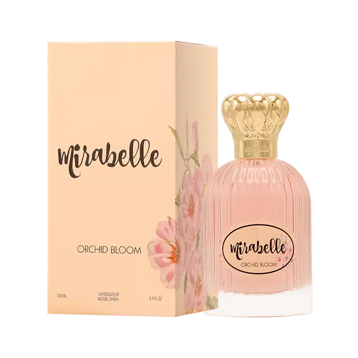 Orchid Bloom 100ml Eau de Parfum by Mirabelle bottle and box