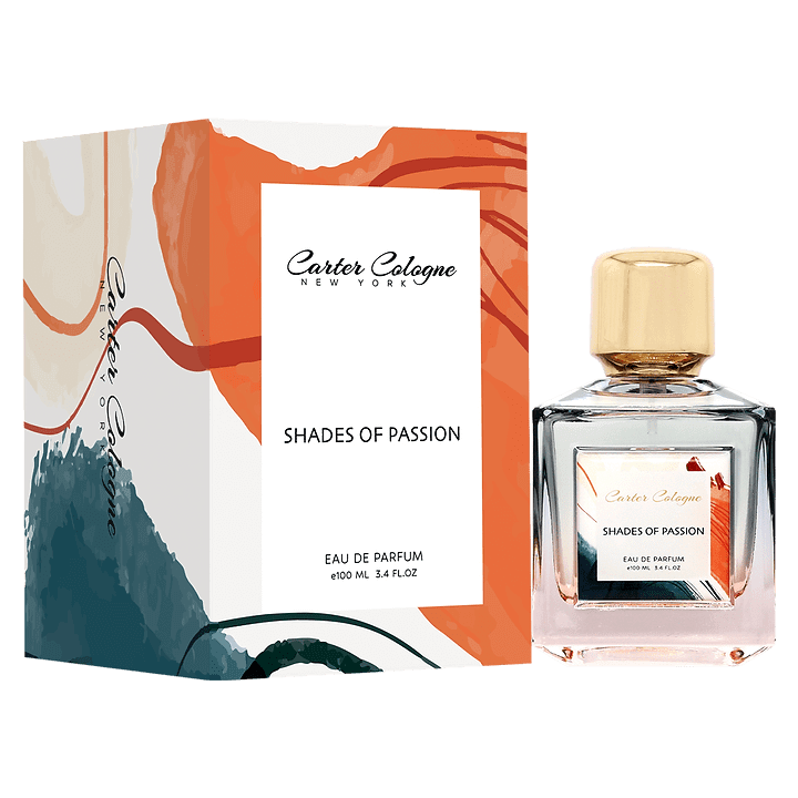 Carter Cologne Shades Of Passion 100ml Eau de Parfum by Carter Cologne bottle and box