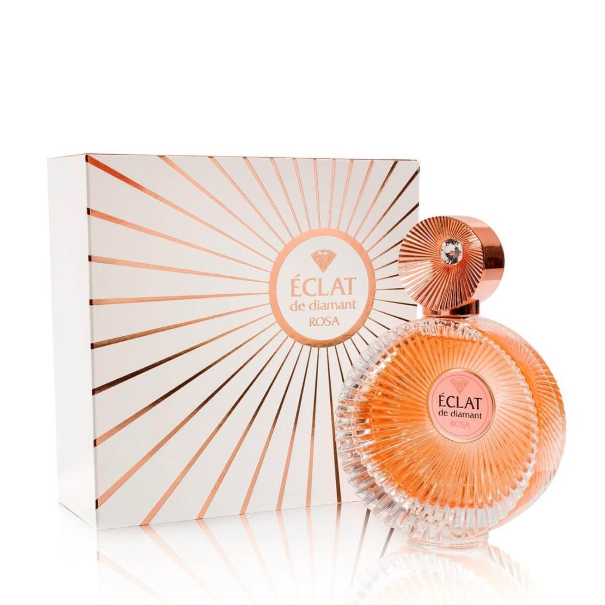 Eclat De Diamant Rossa 100ml Eau de Parfum by Fragrance World bottle and box
