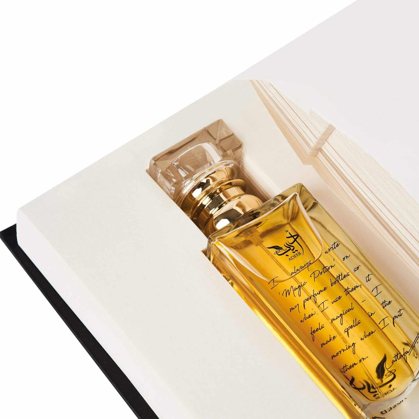 Adeeb 80ml Eau de Parfum by Lattafa perfume bottle close up