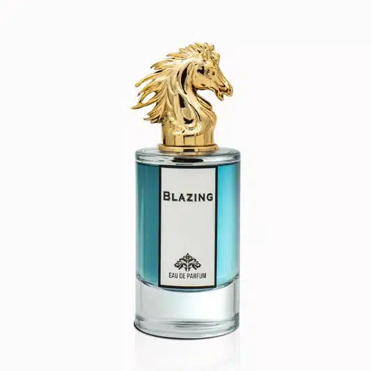 Blazing 80ml Eau de Parfum by Fragrance World fragrance packaging front view