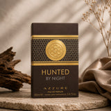 Fragrance World Hunted By Night Azzure 100ml Eau de Parfum for men, a fresh woody aromatic scent.