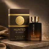 Fragrance World Hunted By Night Azzure 100ml Eau de Parfum for men, fresh woody aromatic scent.