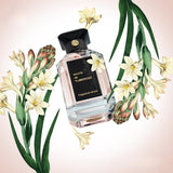 White As Tuberose 100ml Eau de Parfum by Fragrance World perfume bottle close up
