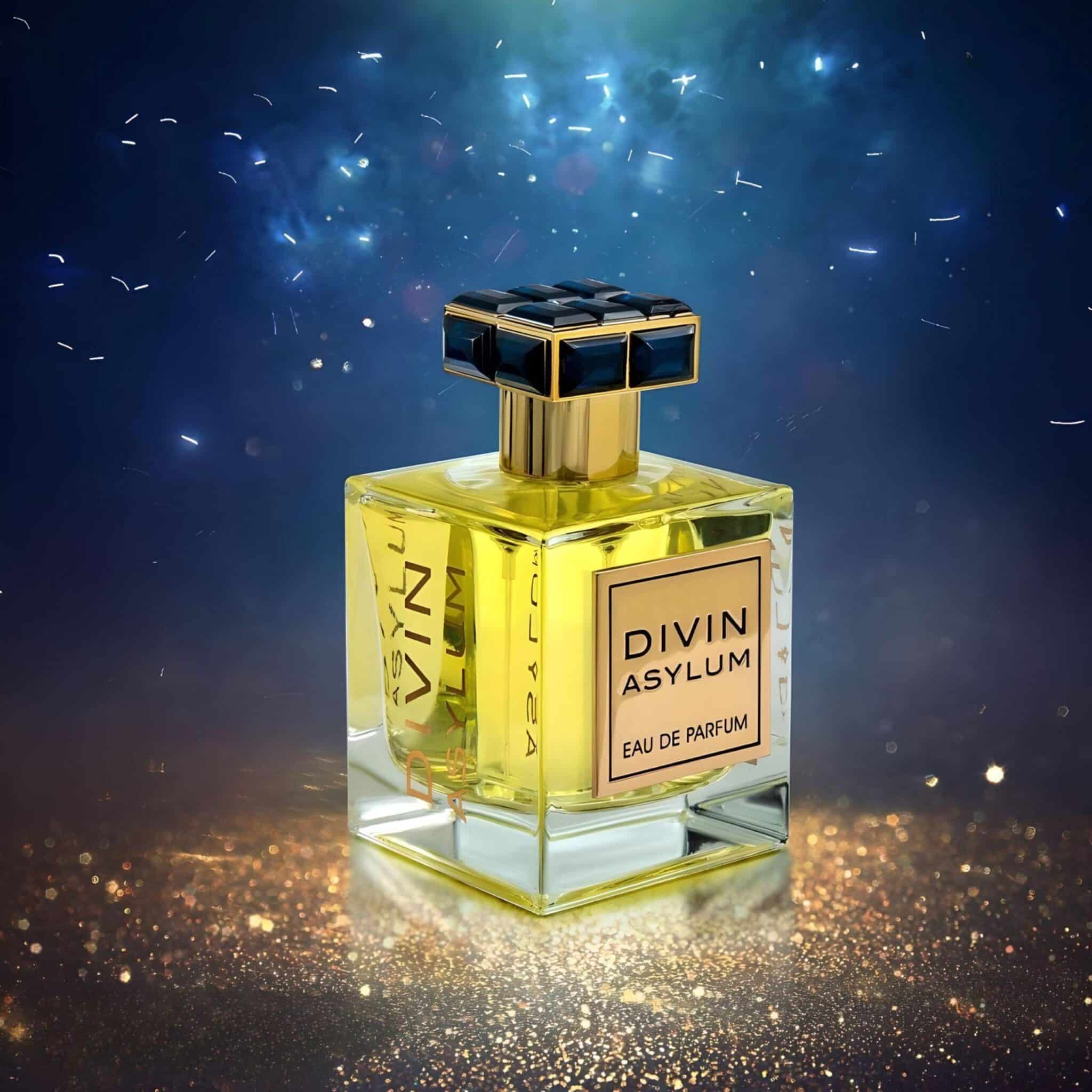 Divin Asylum 100ml Eau de Parfum by French Avenue perfume bottle close up