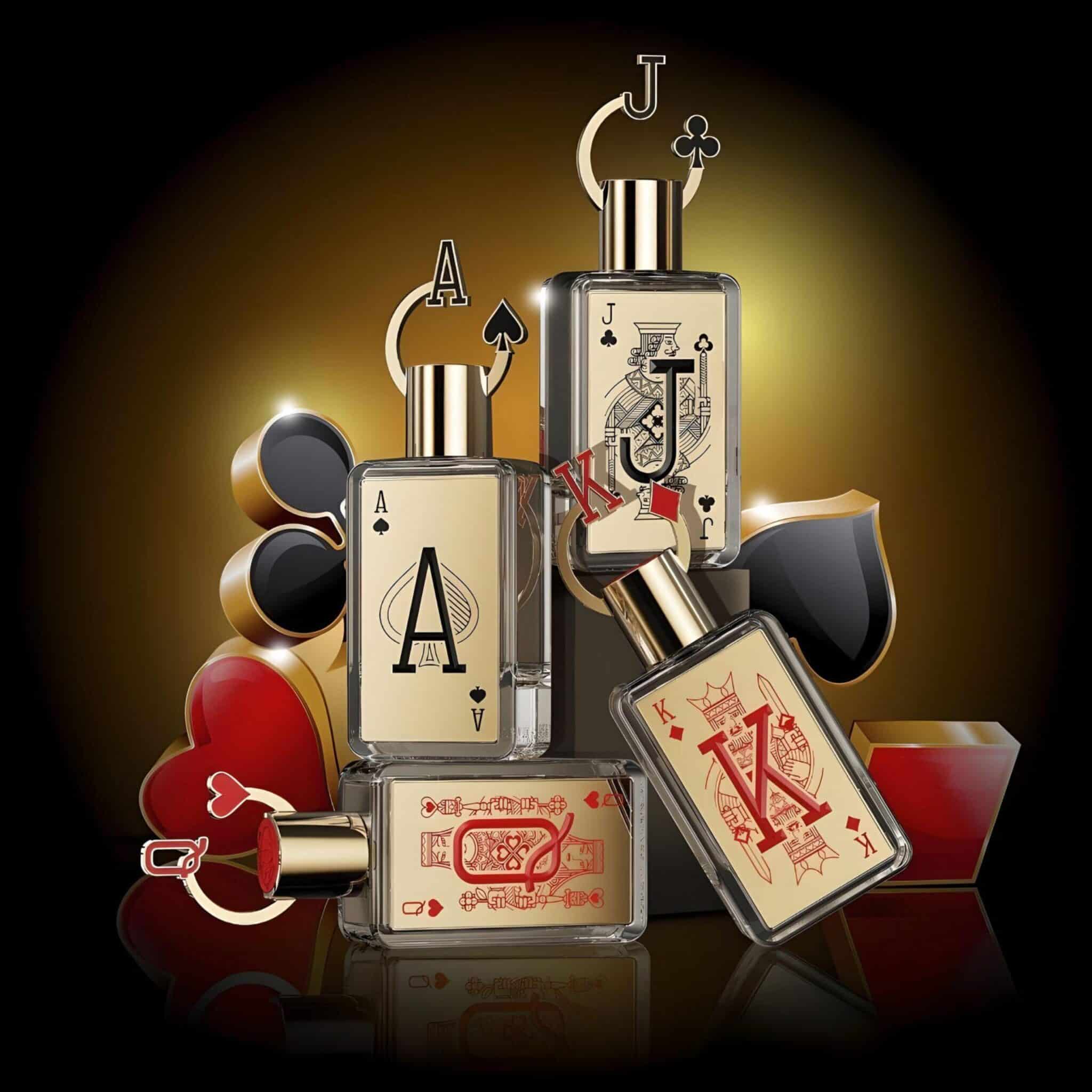 Queen of Hearts (Q) 80ml Eau de Parfum by Fragrance World perfume bottle close up