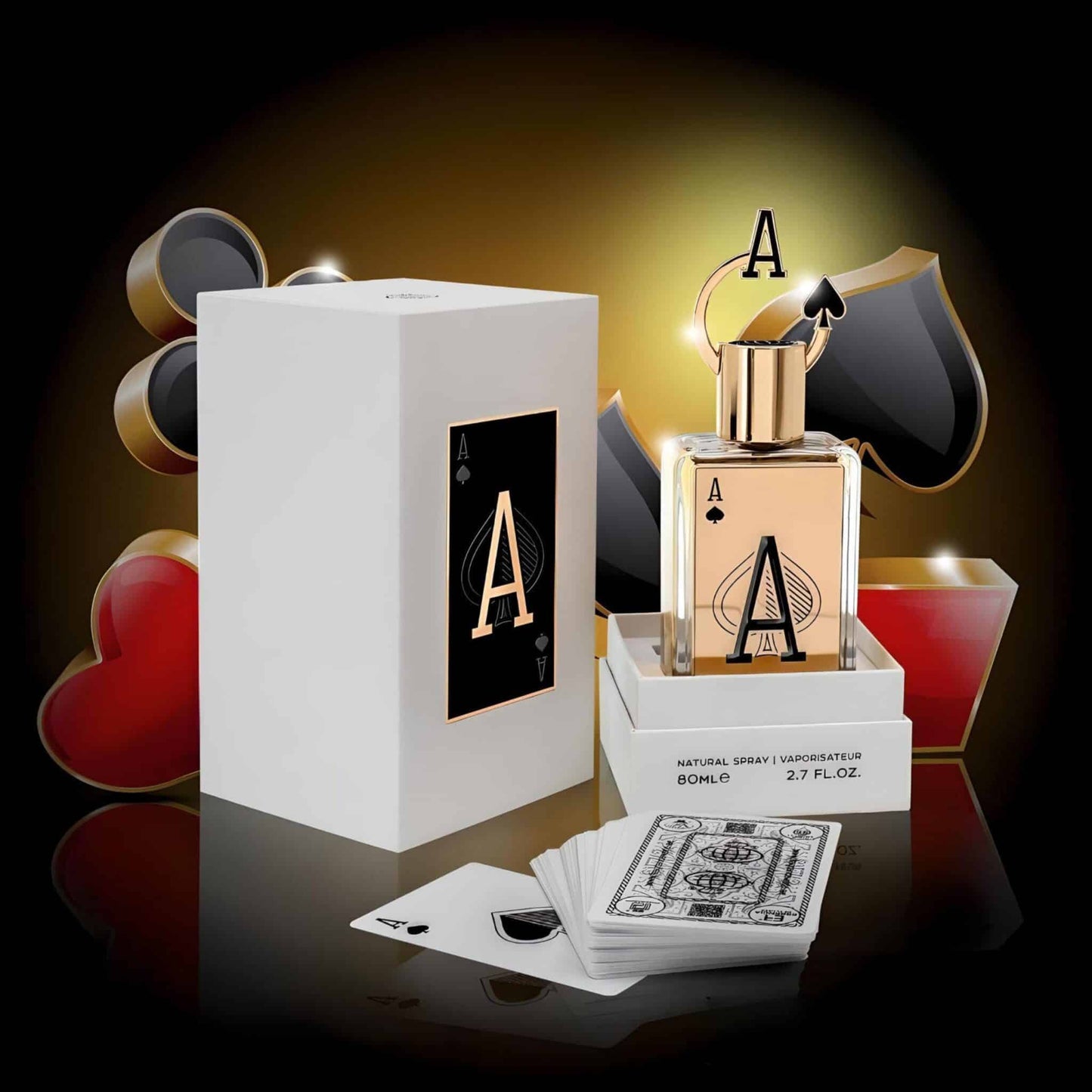 Ace of Spades (A) 80ml Eau de Parfum by Fragrance World fragrance packaging front view