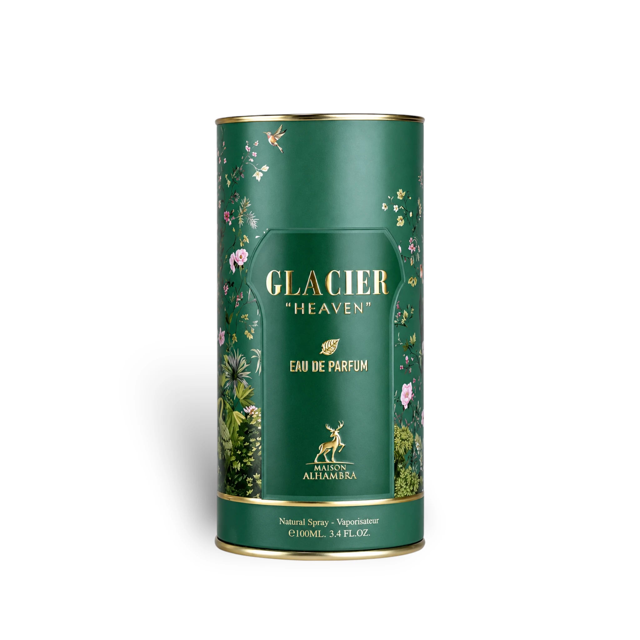 Close-up packaging of Glacier Heaven by Maison Alhambra