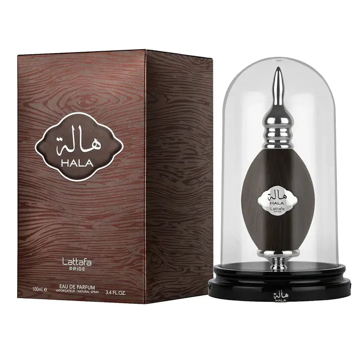 Hala 100ml Bukhoor Incense by Lattafa Pride bottle and box