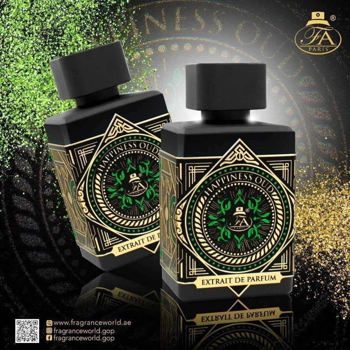 Happiness Oud 80ml Eau de Parfum by French Avenue perfume bottle close up