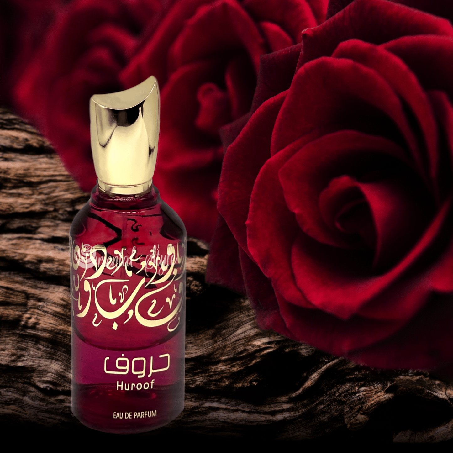 Huroof 50ml Eau de Parfum by Ard Al Zaafaran perfume bottle close up