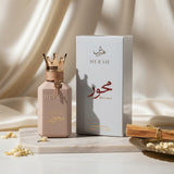 Lifestyle fragrance presentation of Hersh Mehwar by Al Ezz Oud
