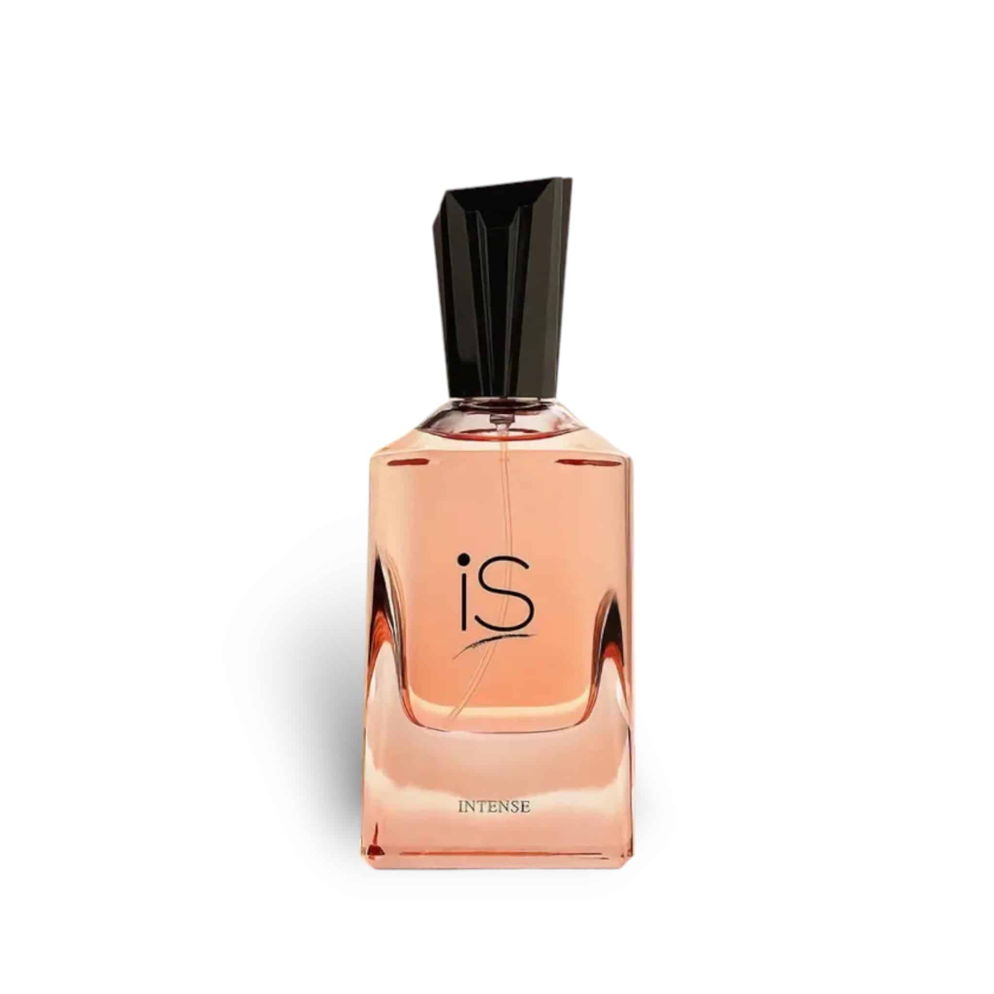 iS Intense 75ml Eau de Parfum by Fragrance World fragrance packaging front view