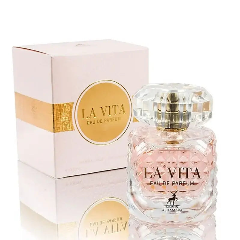La Vita 100ml Eau de Parfum by Maison Alhambra bottle and box