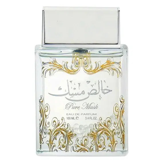 Pure Musk (Khalis Musk) with Deo 100ml Body Spray by Lattafa bottle and box