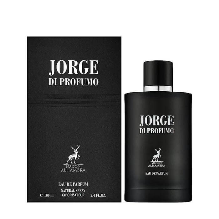 Jorge Di Profumo 100ml Bukhoor Incense by Maison Alhambra bottle and box