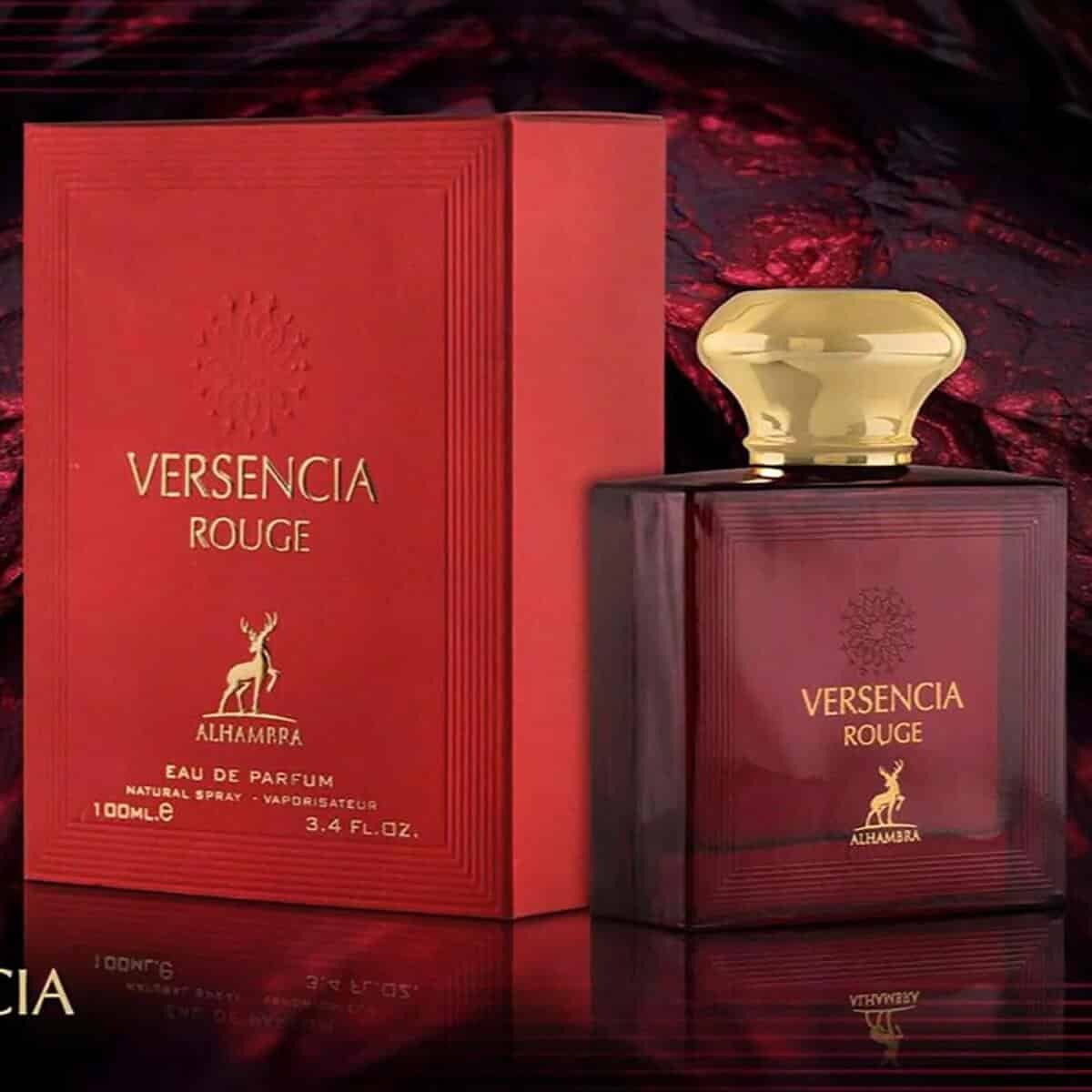 Versencia Rouge 100ml Eau de Parfum by Maison Alhambra perfume bottle close up
