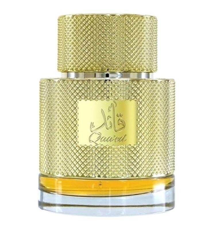 Qaa'ed 100ml Eau de Parfum by Lattafa bottle and box