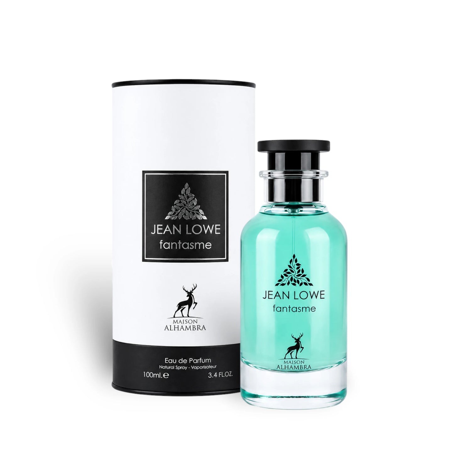 Close-up of Jean Lowe Fantasme packaging and bottle details
