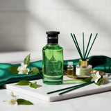 Side profile bottle view of Jean Lowe Verde Aura by Maison Alhambra
