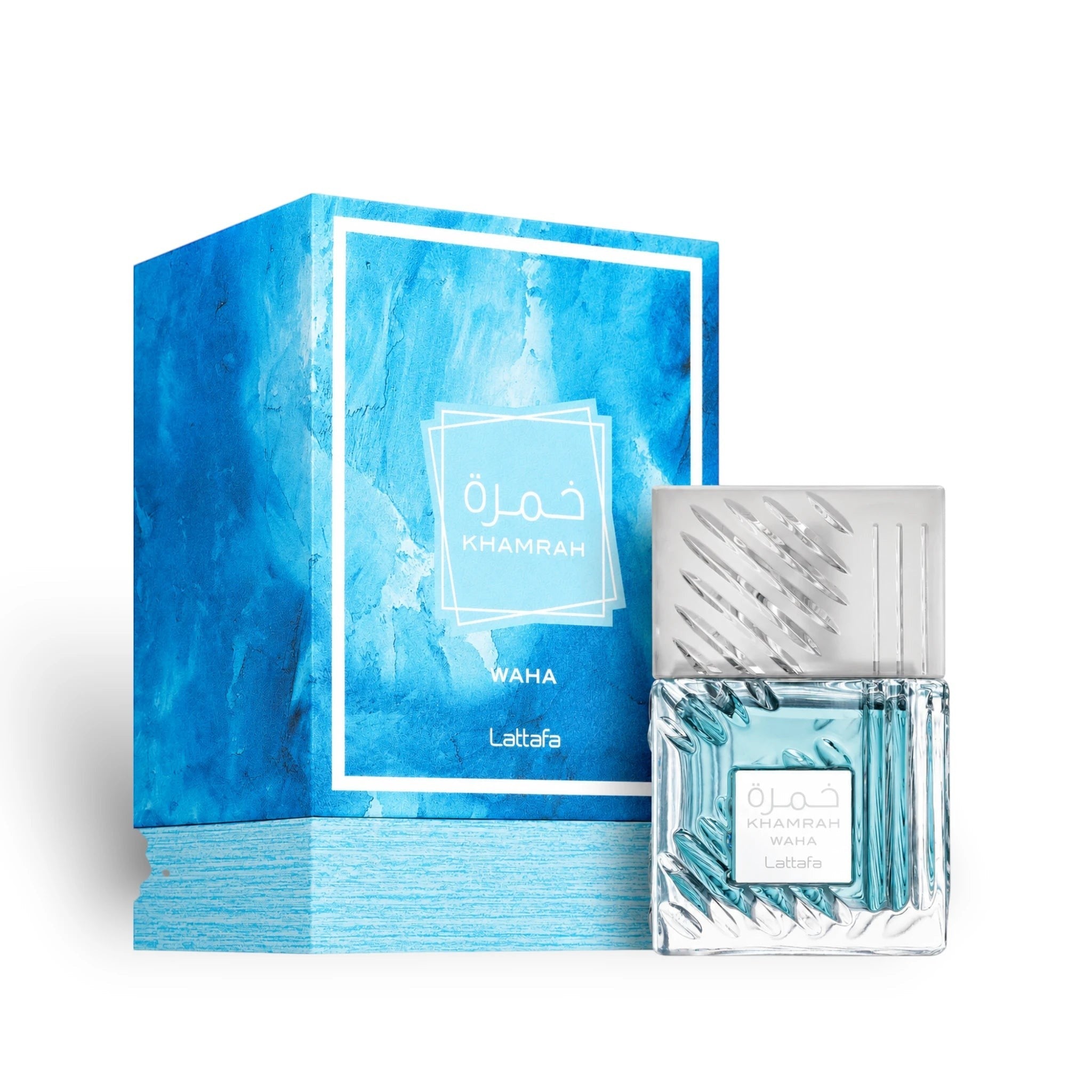 Khamrah Waha Eau de Parfum packaging and bottle