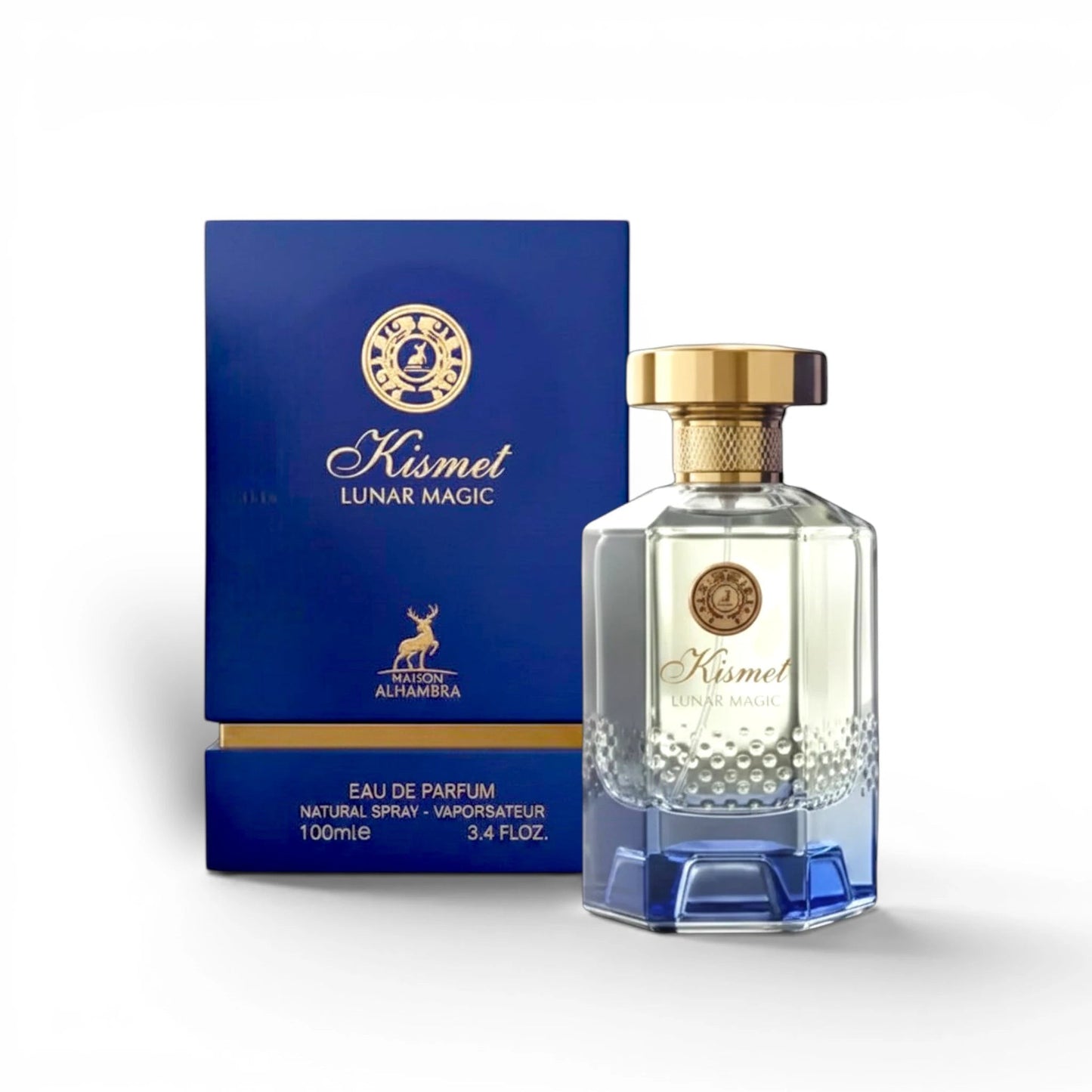 Kismet Lunar Magic by Maison Alhambra bottle with outer packaging