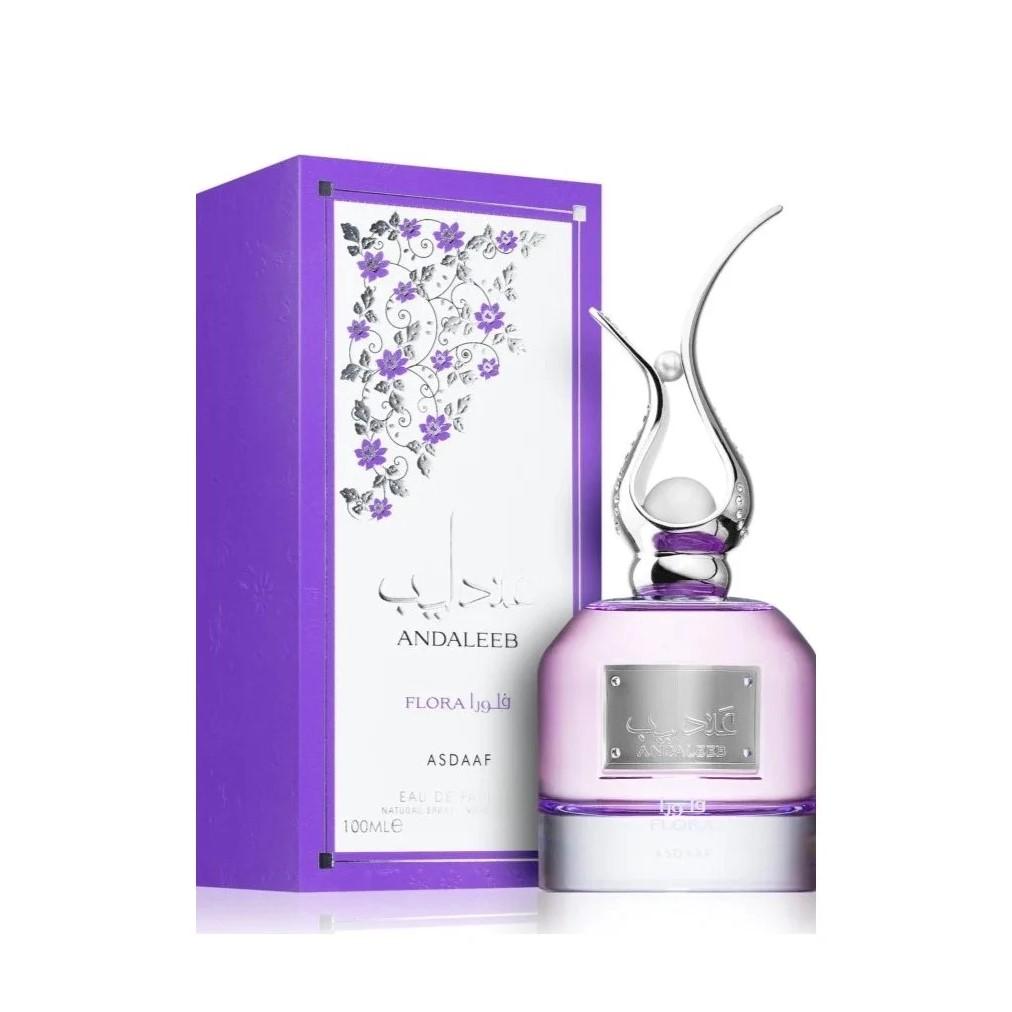 Andaleeb Flora 100ml Eau de Parfum by Asdaaf bottle and box