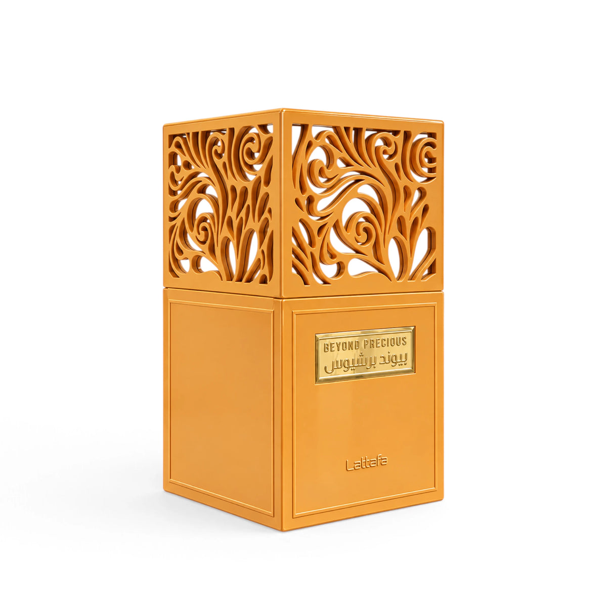 Lattafa Beyond Precious Eau de Parfum packaging close-up