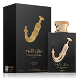 Ishq Al Shuyukh Gold 100ml Eau de Parfum by Lattafa Pride fragrance bottle