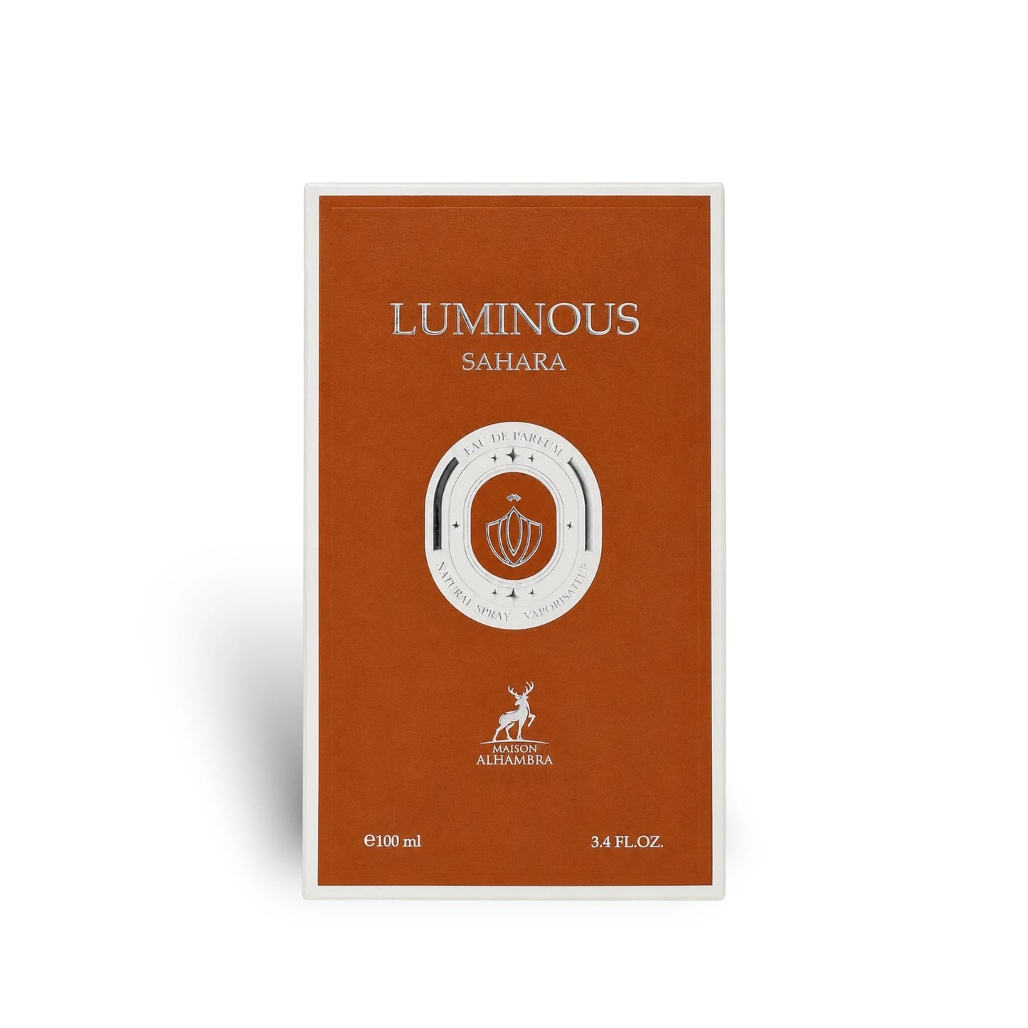 Close-up of Luminous Sahara Maison Alhambra packaging