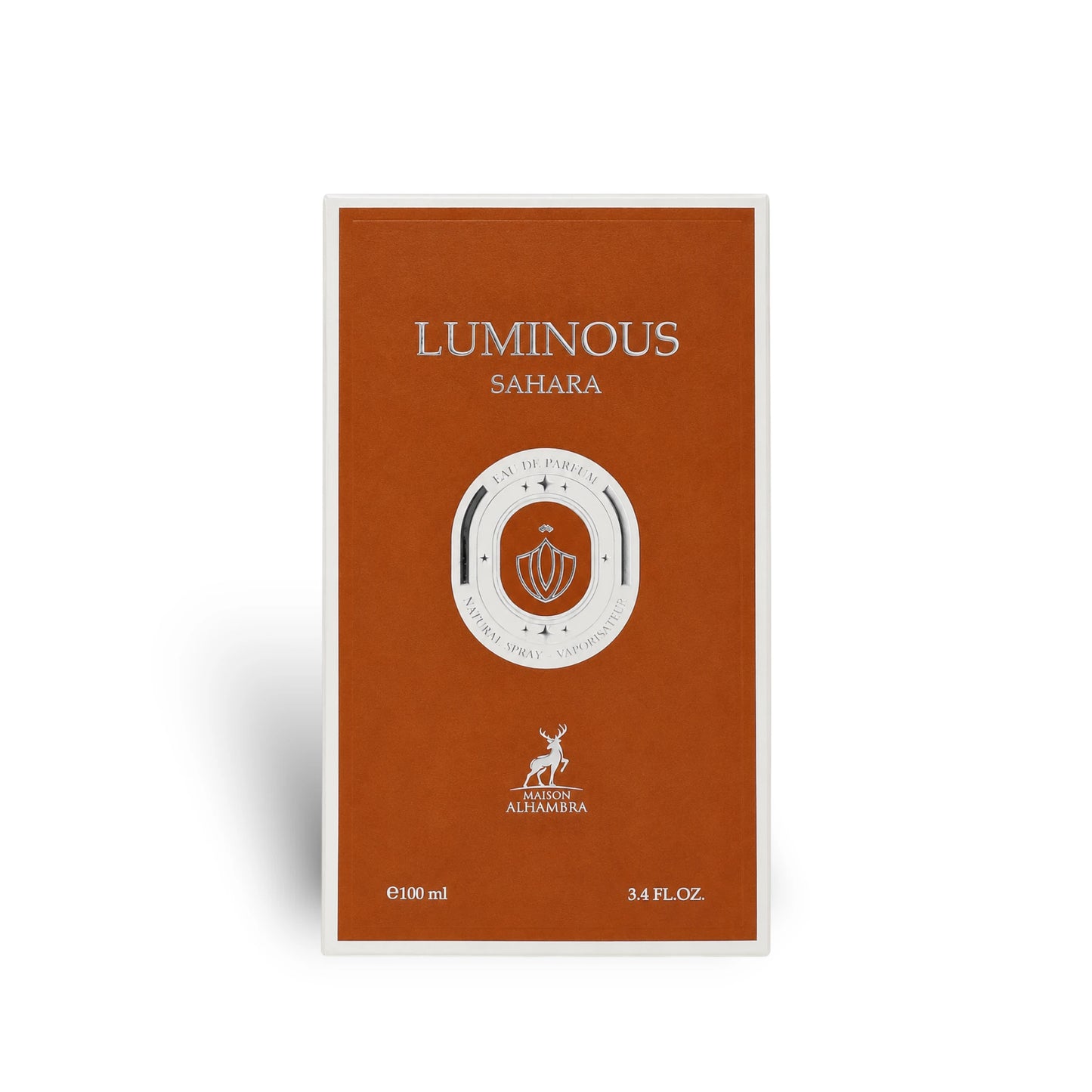 Close-up of Luminous Sahara Maison Alhambra packaging