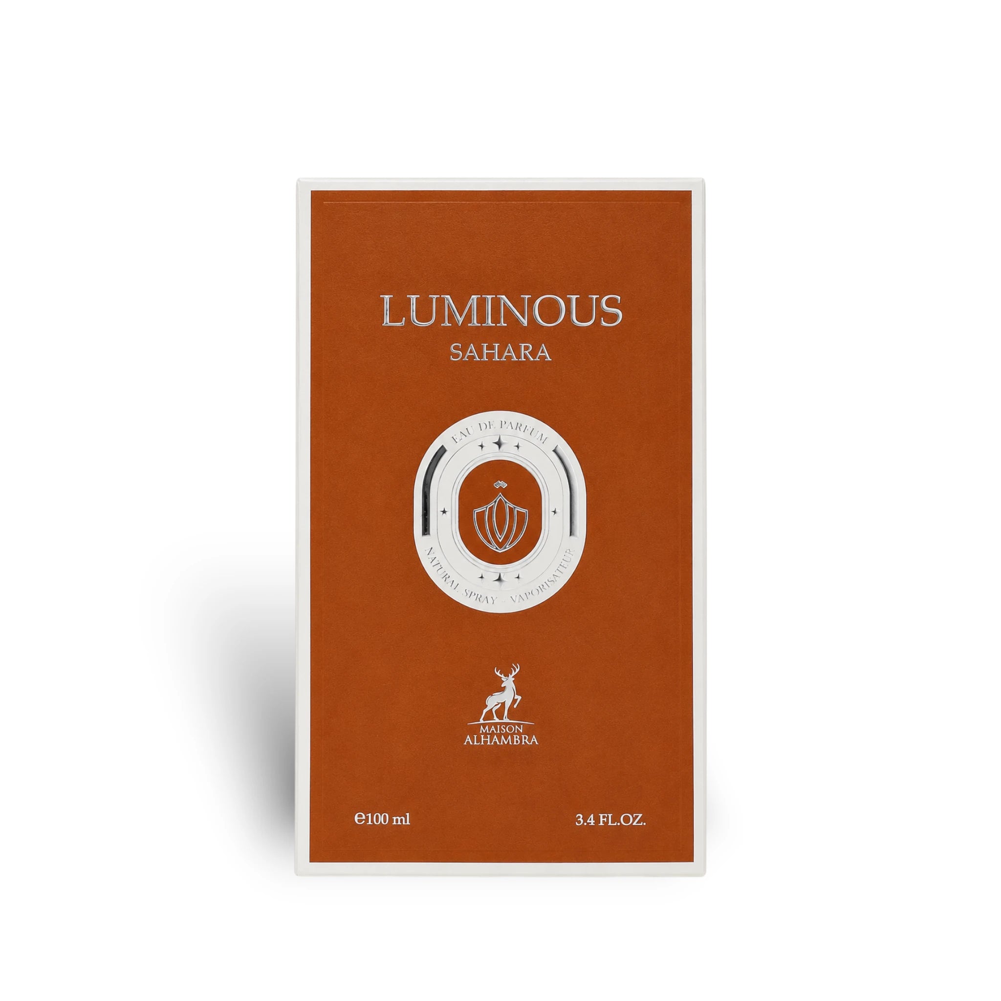 Close-up of Luminous Sahara Maison Alhambra packaging