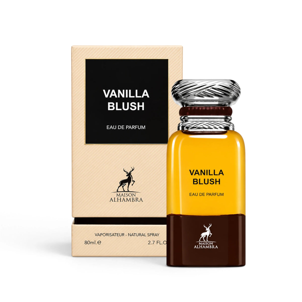Maison Alhambra Vanilla Blush Eau de Parfum bottle and box