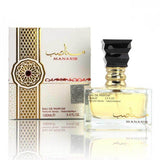 Manasib 100ml Eau de Parfum by Ard Al Zaafaran bottle and box