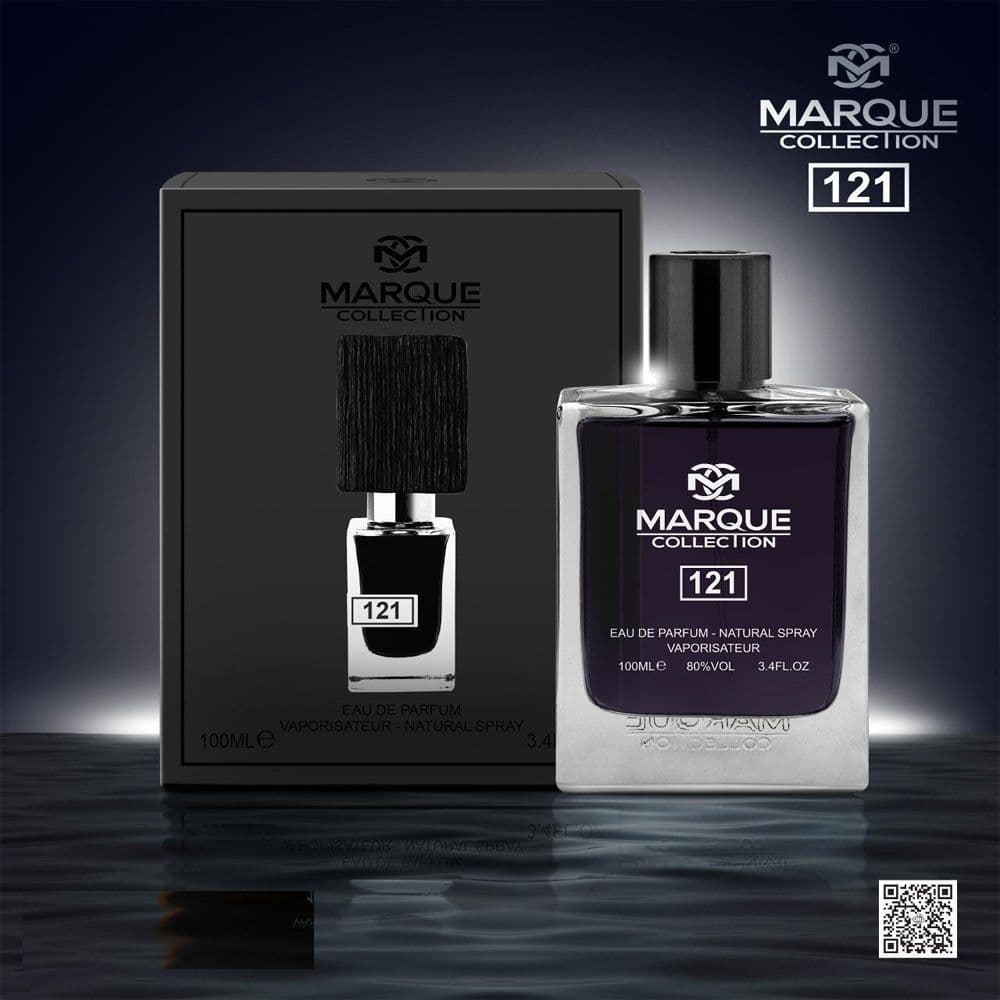 Marque Collection 121 100ml Eau de Parfum by Marque Collection fragrance packaging front view