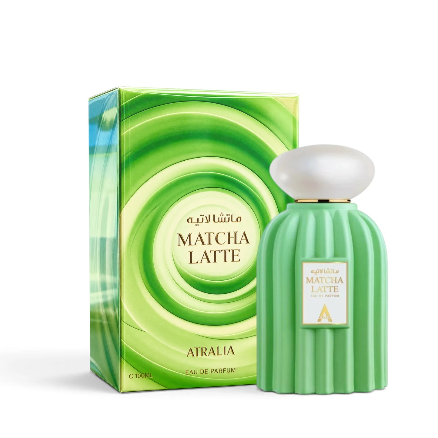Matcha Latte Eau de Parfum by Atralia with box