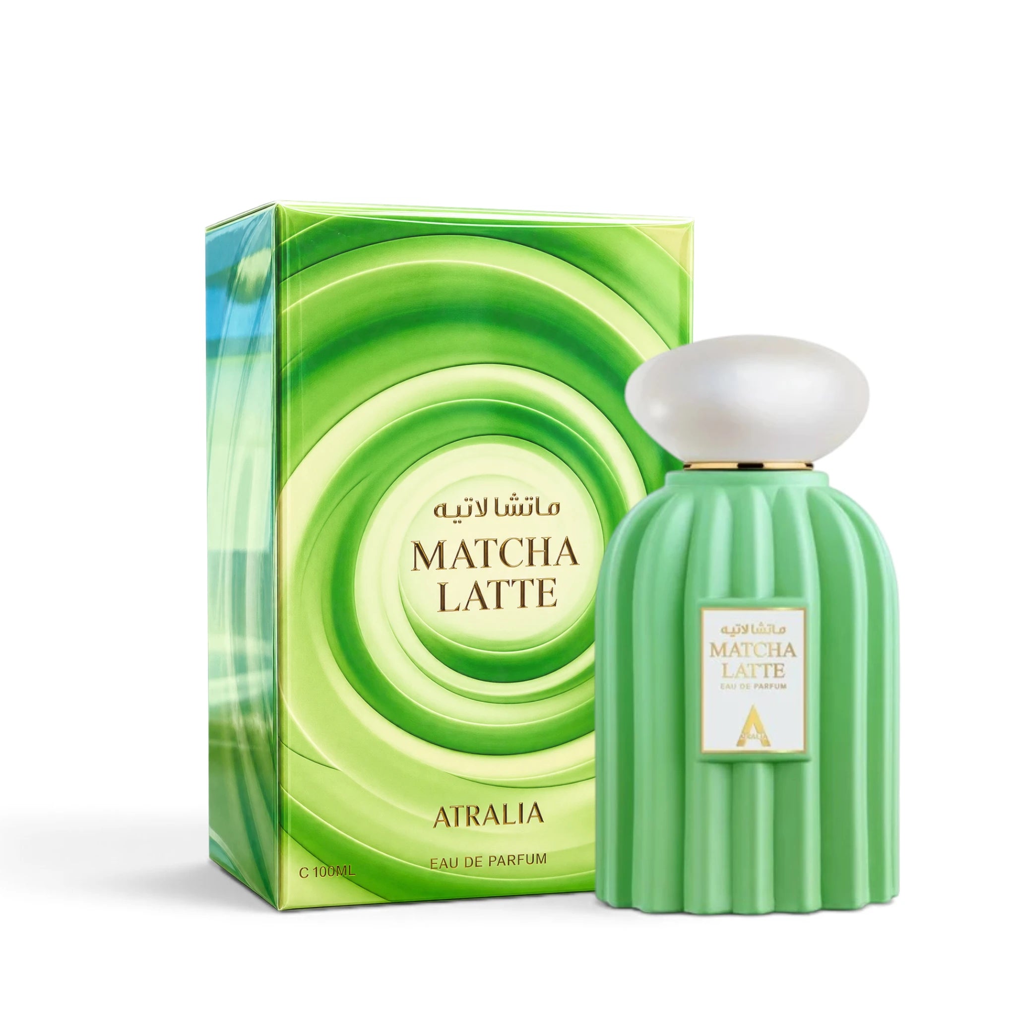 Matcha Latte Eau de Parfum by Atralia with box