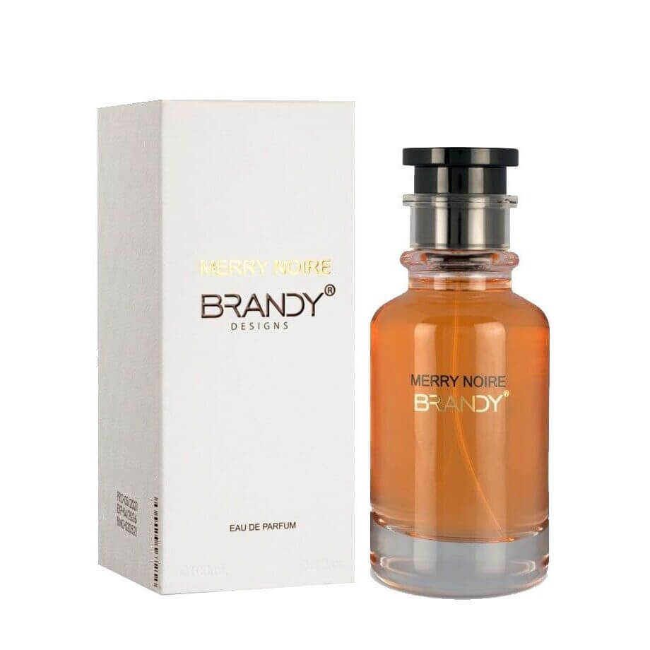 Merry Noire 100ml Eau de Parfum by Brandy Designs bottle and box