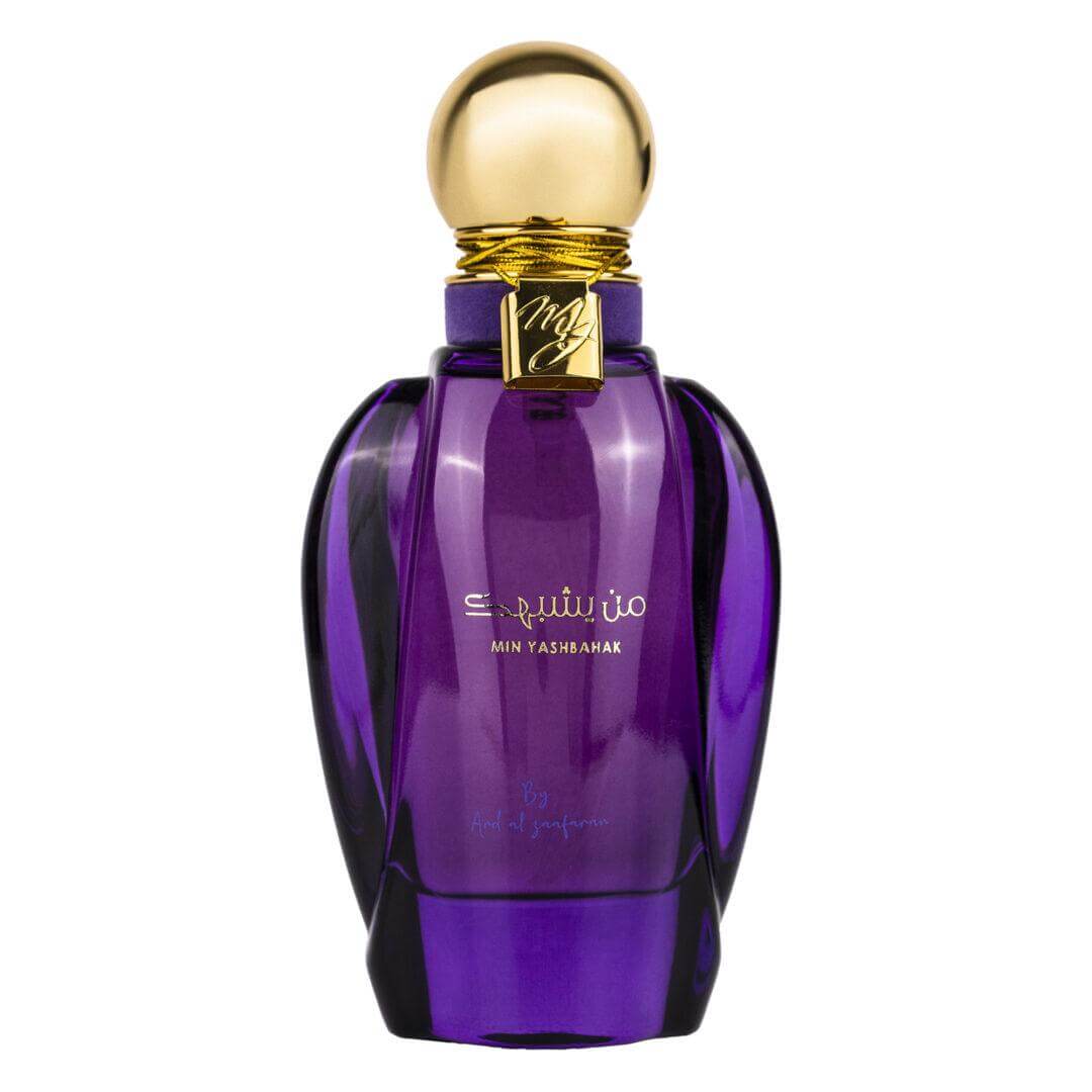 Min Yashbahak 100ml Eau de Parfum by Ard Al Zaafaran fragrance packaging front view