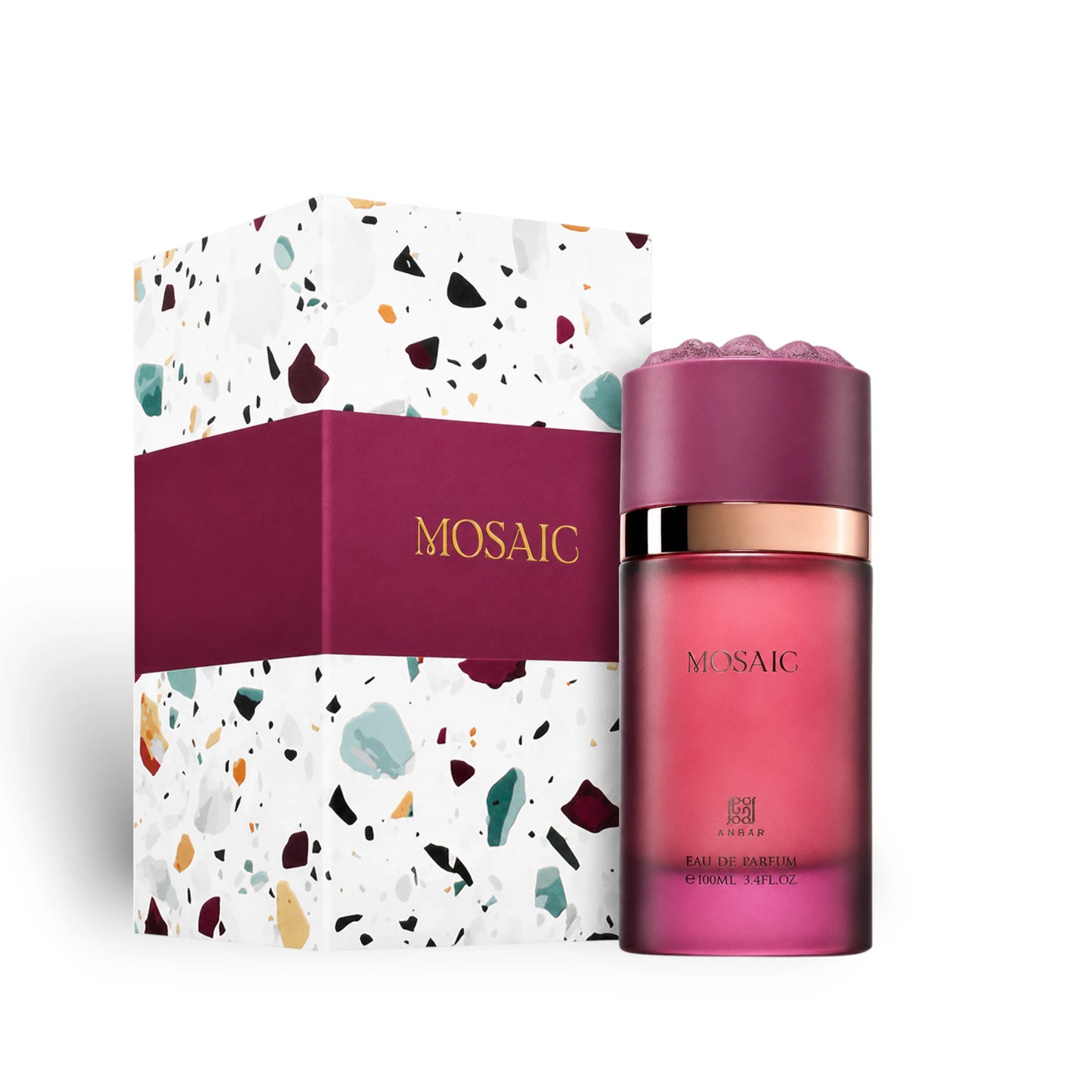 Mosaic Extrait de Parfum bottle with presentation box
