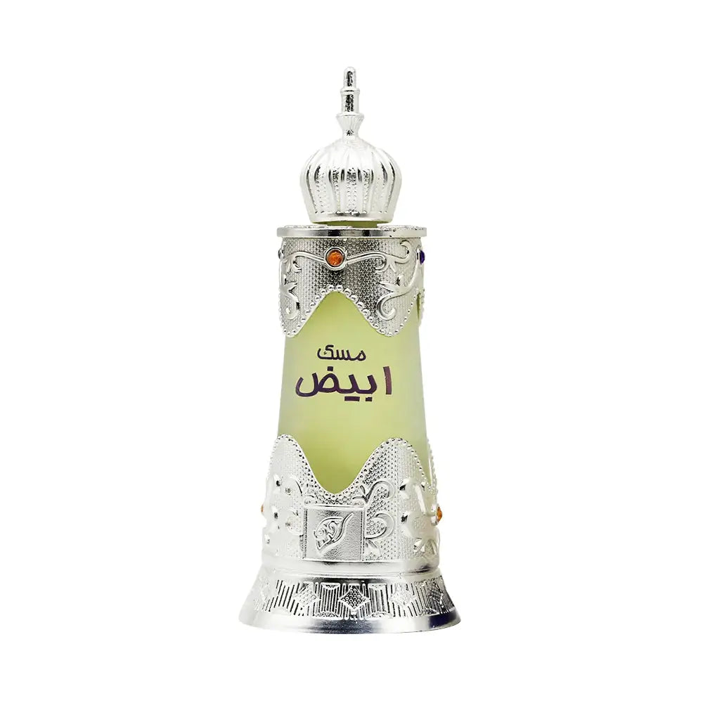 Musk Abiyad Concentrated 20ml Perfume Oil by Afnan attar packaging front view