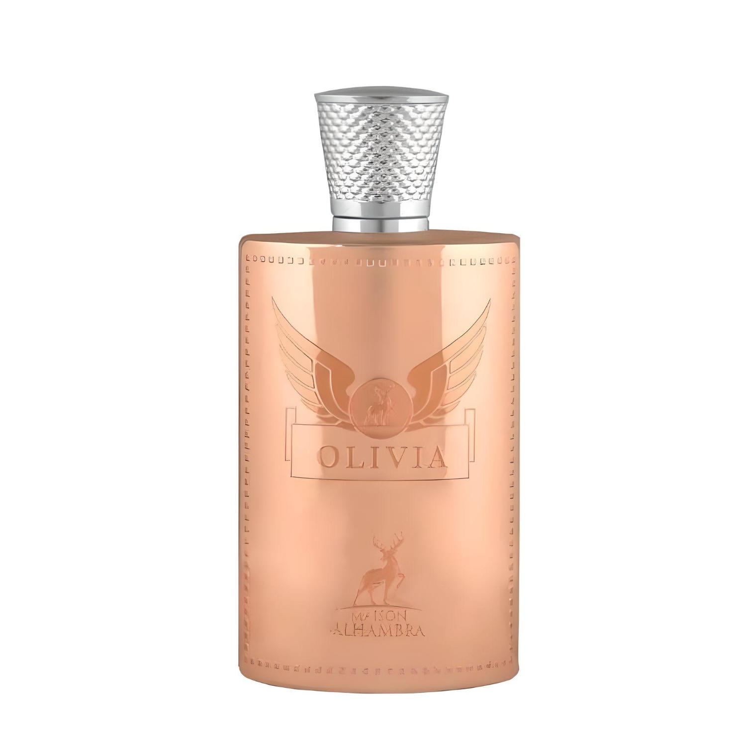 Olivia 80ml Eau de Parfum by Maison Alhambra fragrance packaging front view