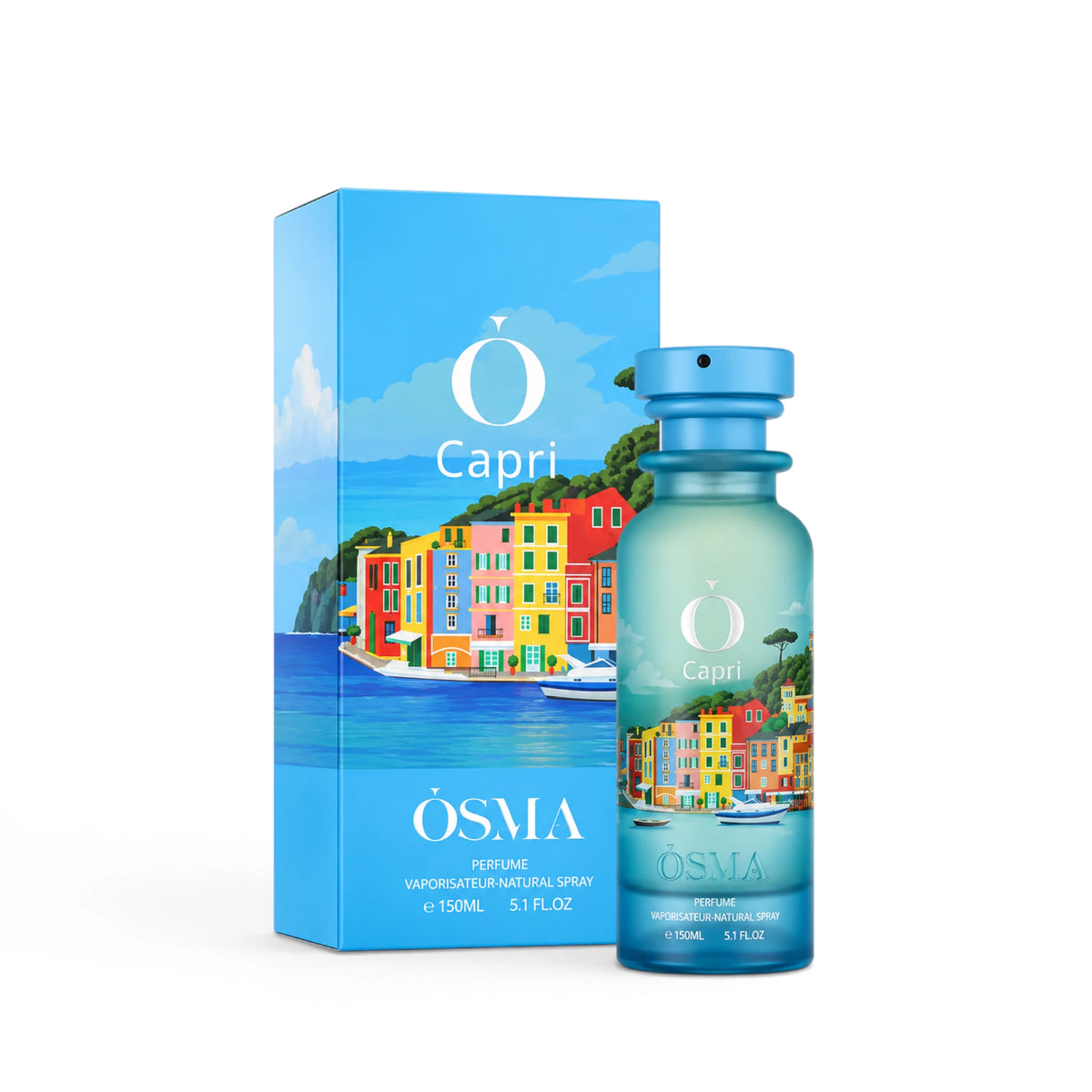 Osma Capri 150ml Eau de Parfum bottle and packaging