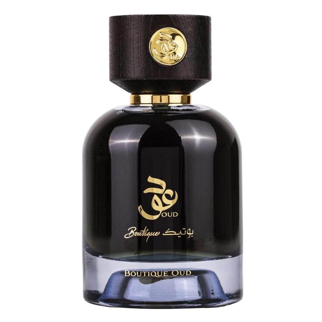 Boutique Oud 100ml Eau de Parfum by Ard Al Zaafaran fragrance packaging front view