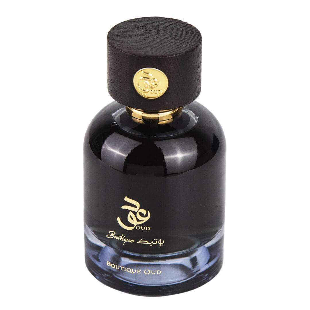 Boutique Oud 100ml Eau de Parfum by Ard Al Zaafaran perfume bottle close up
