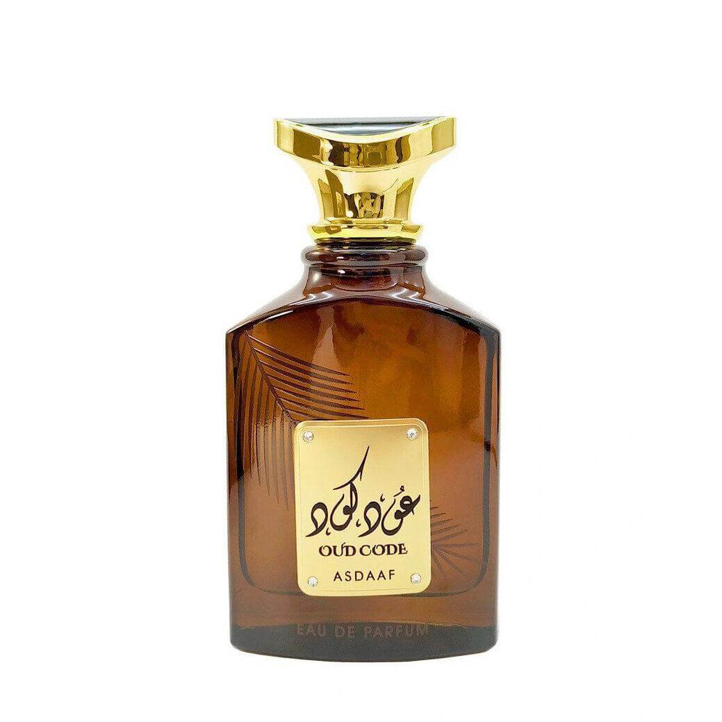 Oud Code 100ml Eau de Parfum by Asdaaf fragrance packaging front view