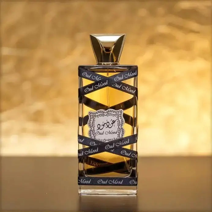 Oud Mood 100ml Eau de Parfum by Lattafa fragrance packaging front view